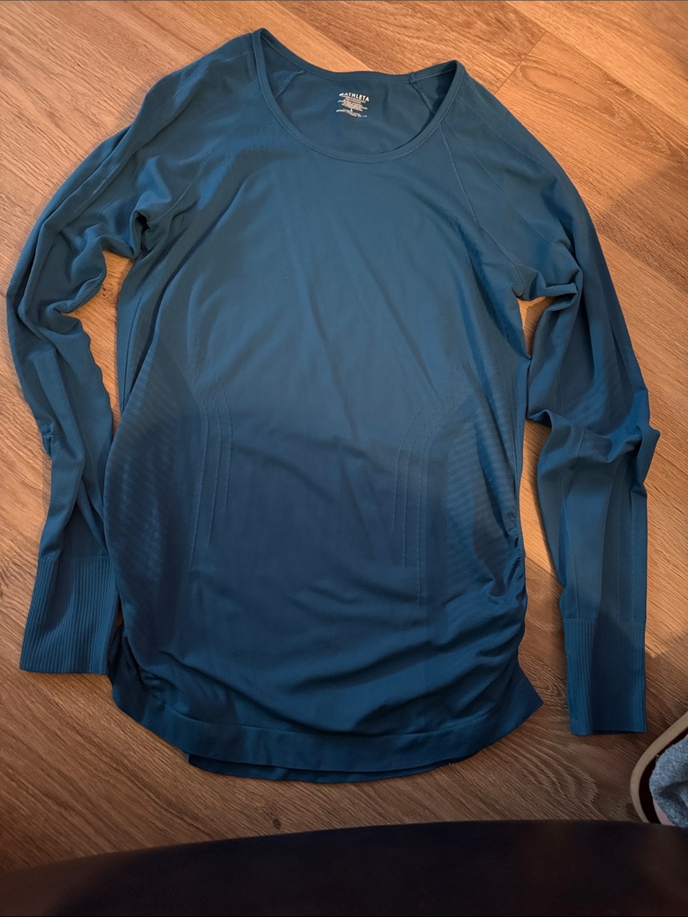 Athleta womens Long-Sleeve Crew in Teal Blue